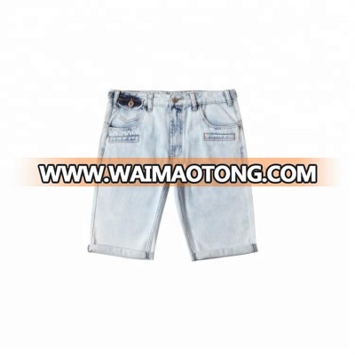 Guangzhou jeans lip pocket design jeans shorts men