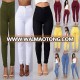 Female Elastic Waist Pencil Pants Tight Candy Colored Women Jeans