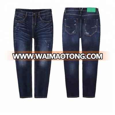 Guangzhou men wholesale cotton denim jeans pants