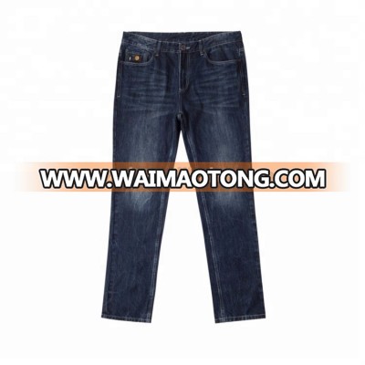 2018 Latest oem service custom multi pockets middle waist blue skinny royal jeans for man