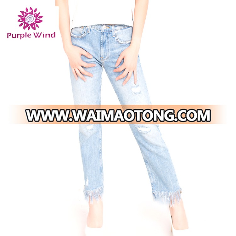 Made In China women denim custom jeans wholesale